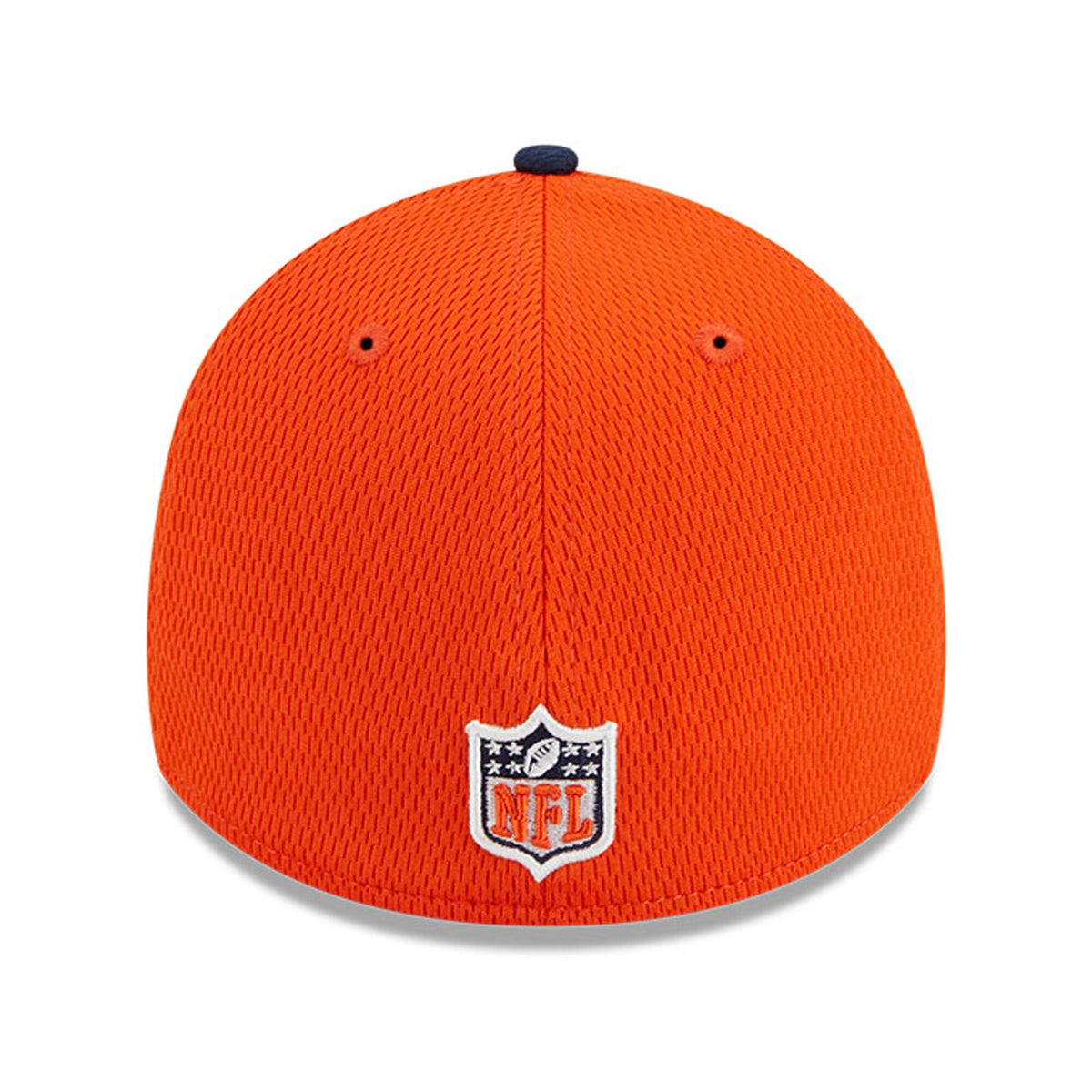 Men's Chicago Bears Historical Logo New Era Orange/Navy 2023 Sideline 39THIRTY Flex Hat