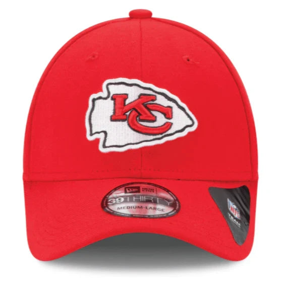Men's Kansas City Chiefs New Era Red Team Classic 39THIRTY Flex Hat
