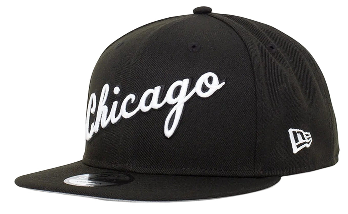 Men's Chicago Bulls 2021-2022 City Edition Trophy's Black New Era 9FIFTY Snapback Hat