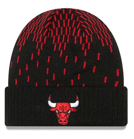 New Era Mens NBA Chicago Bulls Knit Freeze Cuffed Knit Hat