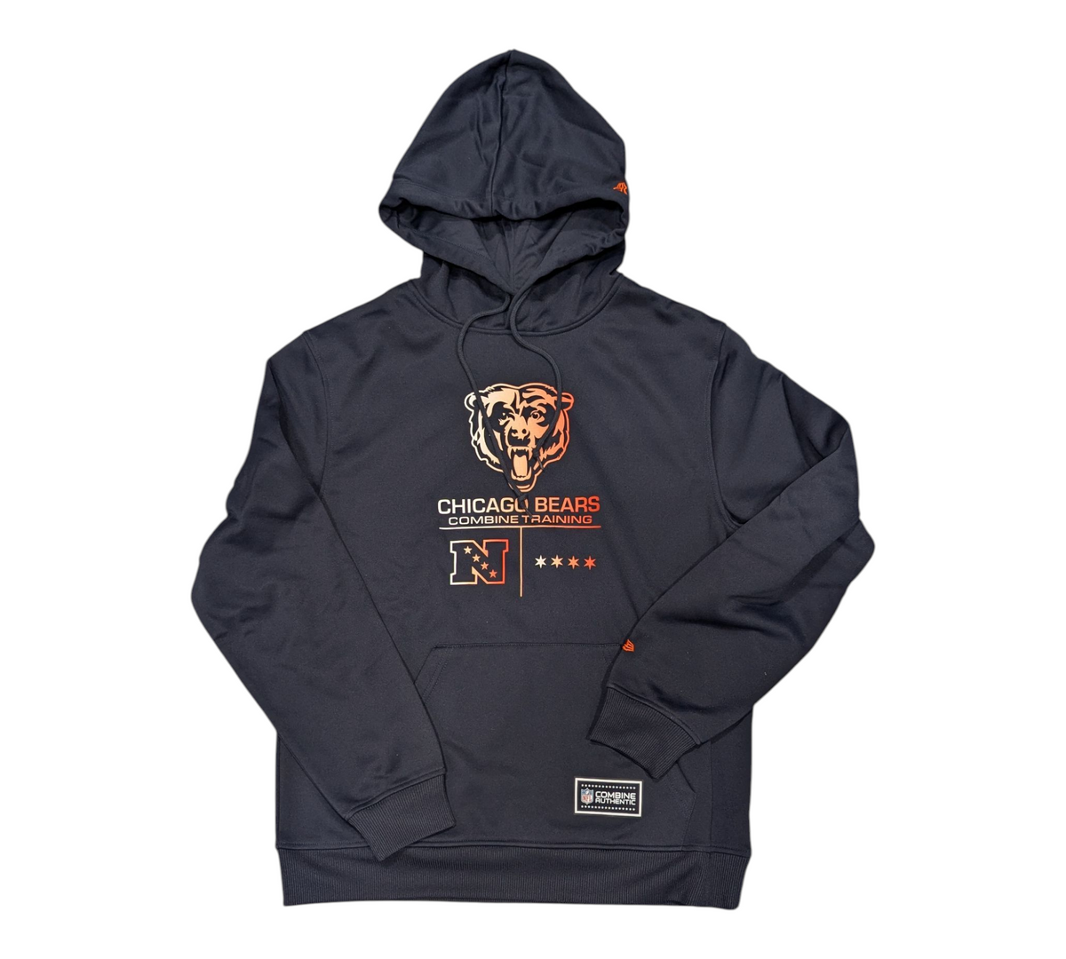 Men's Chicago Bears Navy NFL Combine Training Performance Pullover Hoodie