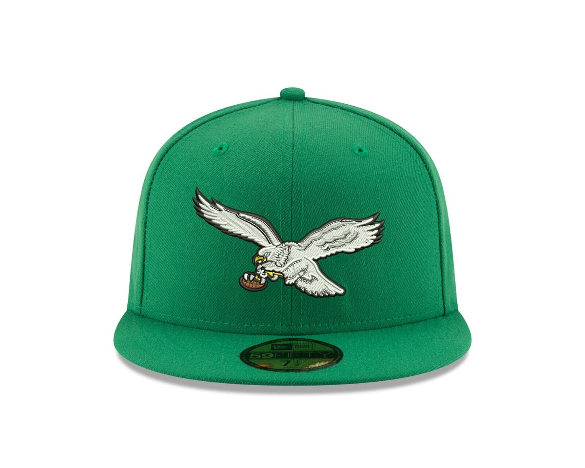 Men's Philadelphia Eagles New Era Kelly Green Basic 59FIFTY Fitted Hat