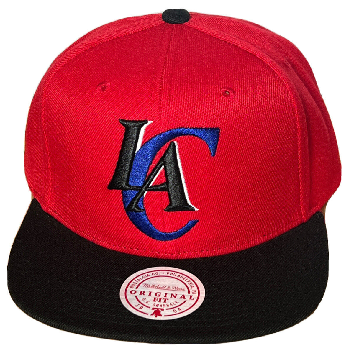 Los Angeles Clippers Hardwood Classics Mitchell & Ness 2 Tone Red/Black Reload 2.0 Snapback Hat