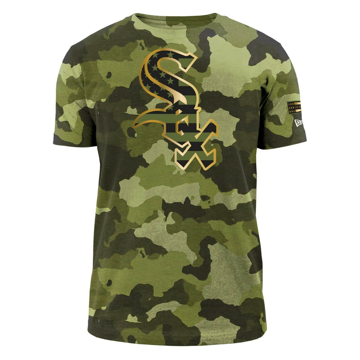 Men's Chicago White Sox Armed Forces Day Camouflage New Era Tee