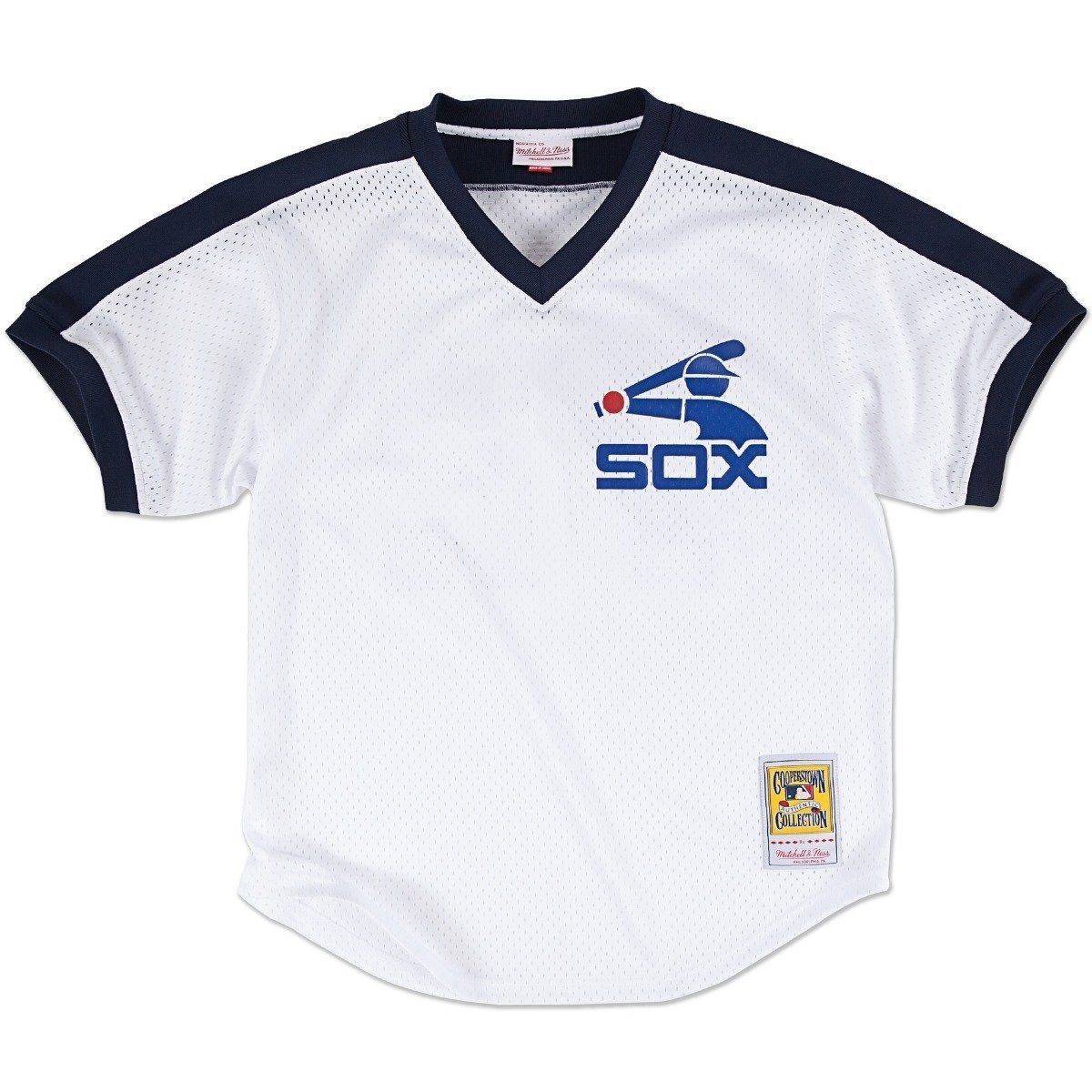 Chicago White Sox Carlton Fisk 1983 Authentic Mesh BP Jersey
