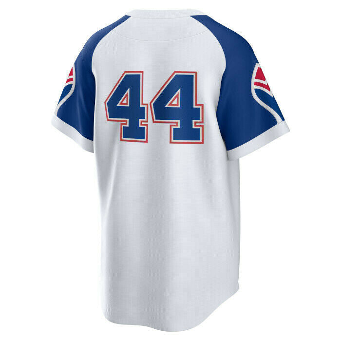 Nike Men's Atlanta Braves Hank Aaron Cooperstown Collection Home Replica Cool Base Jersey