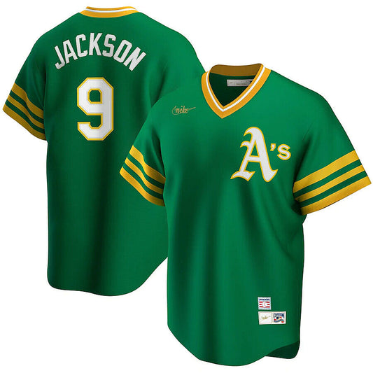 Reggie Jackson Oakland Athletics Nike Cooperstown Collection Player Jersey - Green