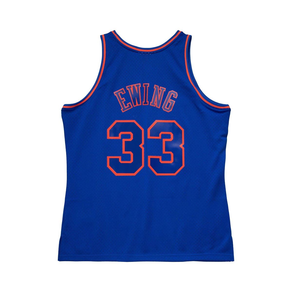 Men's New York Knicks Patrick Ewing Mitchell & Ness Blue 1996-97 Hardwood Classics Swingman Jersey