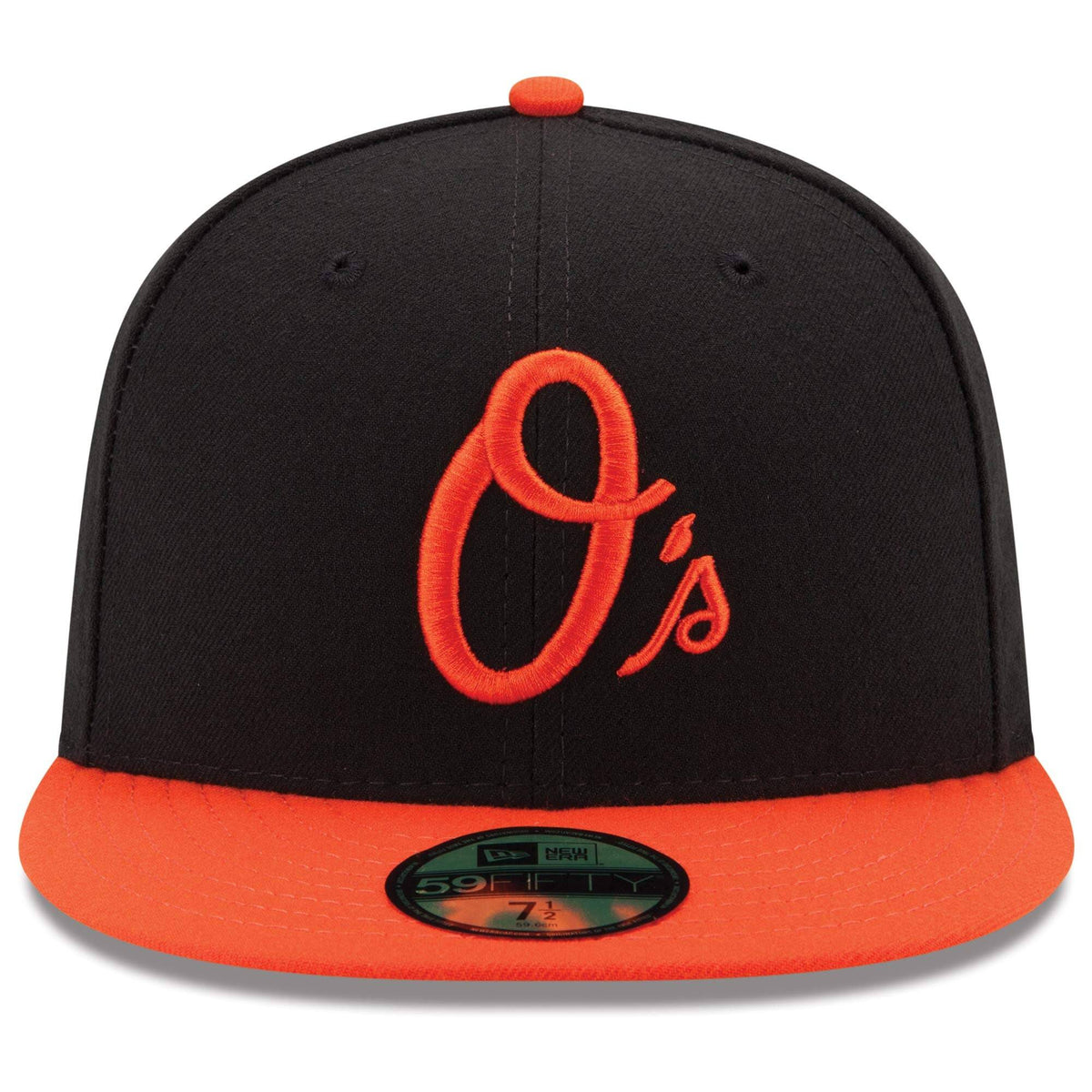 Men's Baltimore Orioles New Era Black/Orange Alternate Authentic Collection On Field 59FIFTY Performance Fitted Hat