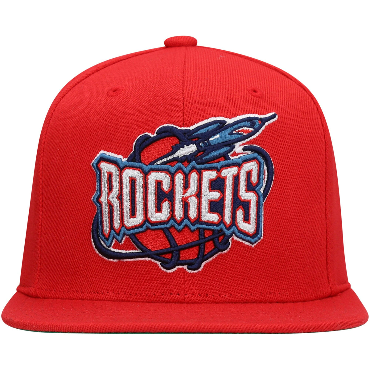 Men's Mitchell & Ness Houston Rockets Hardwood Classics Red Adjustable Snapback Hat