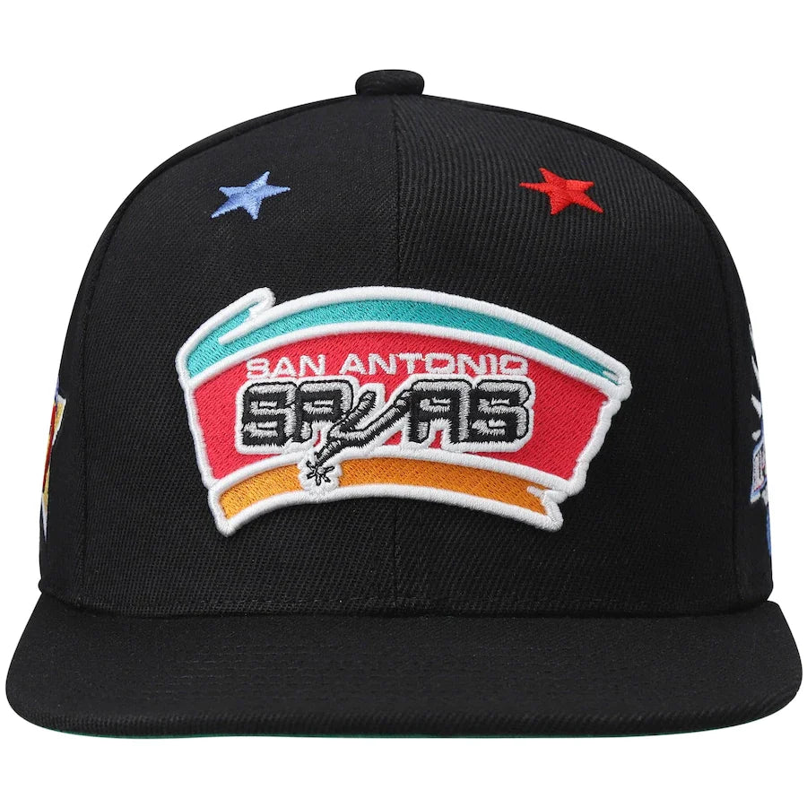 San Antonio Spurs NBA 97 Top Star HWC Black Mitchell & Ness Snapback Hat