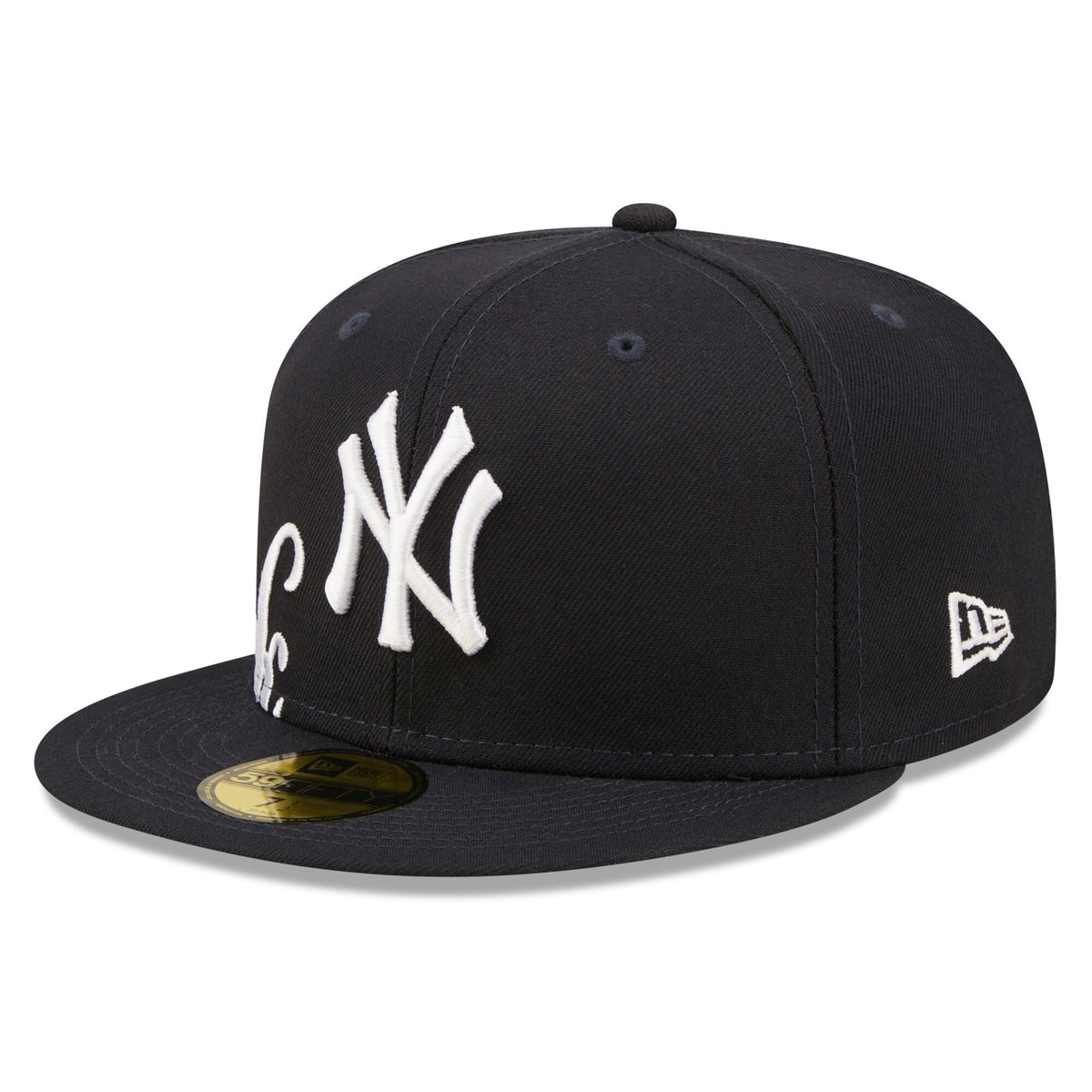 Men's New York Yankees New Era Navy Sidesplit 59FIFTY Fitted Hat