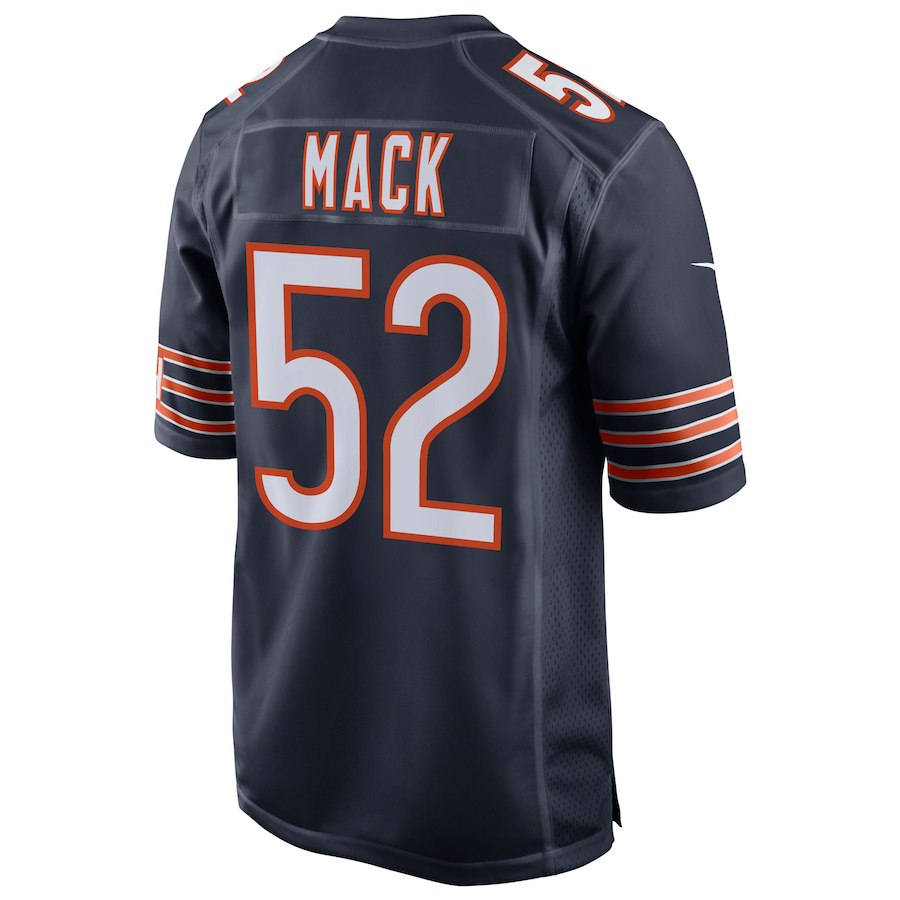 Chicago Bears Khalil Mack Mens Nike Navy Replica Game Jersey