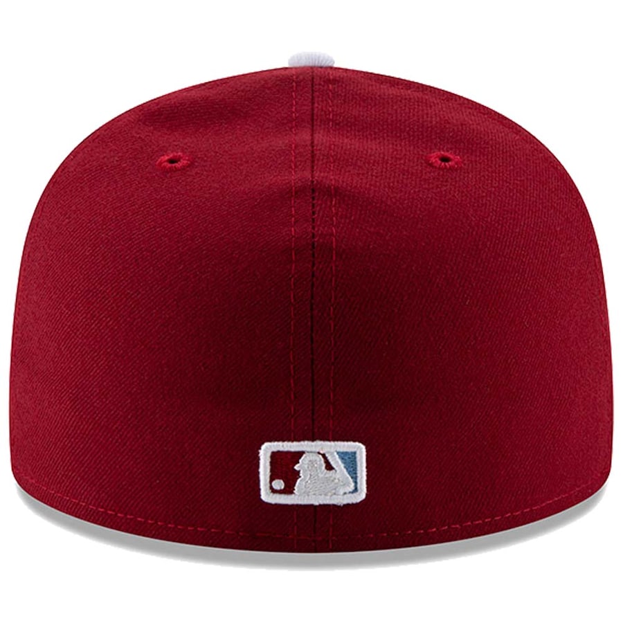 Men's Philadelphia Phillies New Era Maroon Alternate 2 Authentic Collection On-Field 59FIFTY Fitted Hat