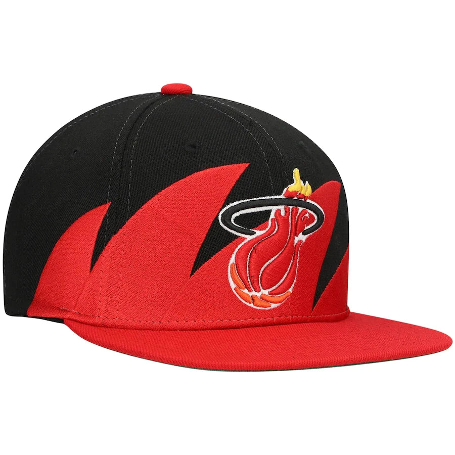 Miami Heat HWC Sharktooth Mitchell & Ness Snapback Hat