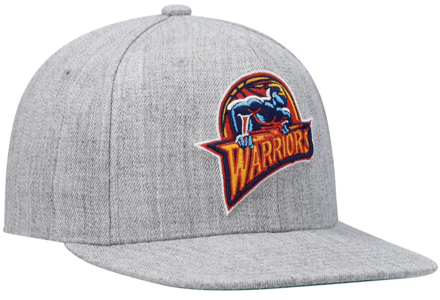 Golden State Warriors HWC Gray Heather 2.0 Mitchell & Ness Snapback Hat
