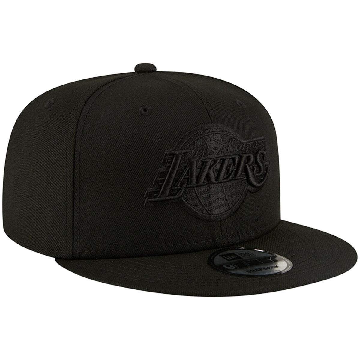 Men's Los Angeles Lakers New Era Black On Black Color Pack 9FIFTY Snapback Hat