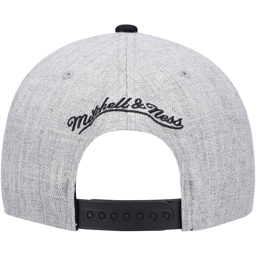 Men's Miami Heat Mitchell & Ness Gray/Purple Heathered Underpop Snapback Hat