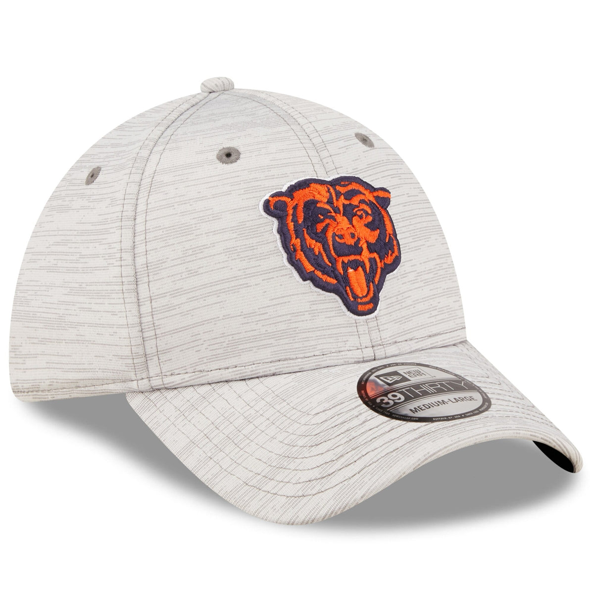Men's Chicago Bears New Era Gray 2022 NFL Training Camp Official Coach Mascot 39THIRTY Flex Hat