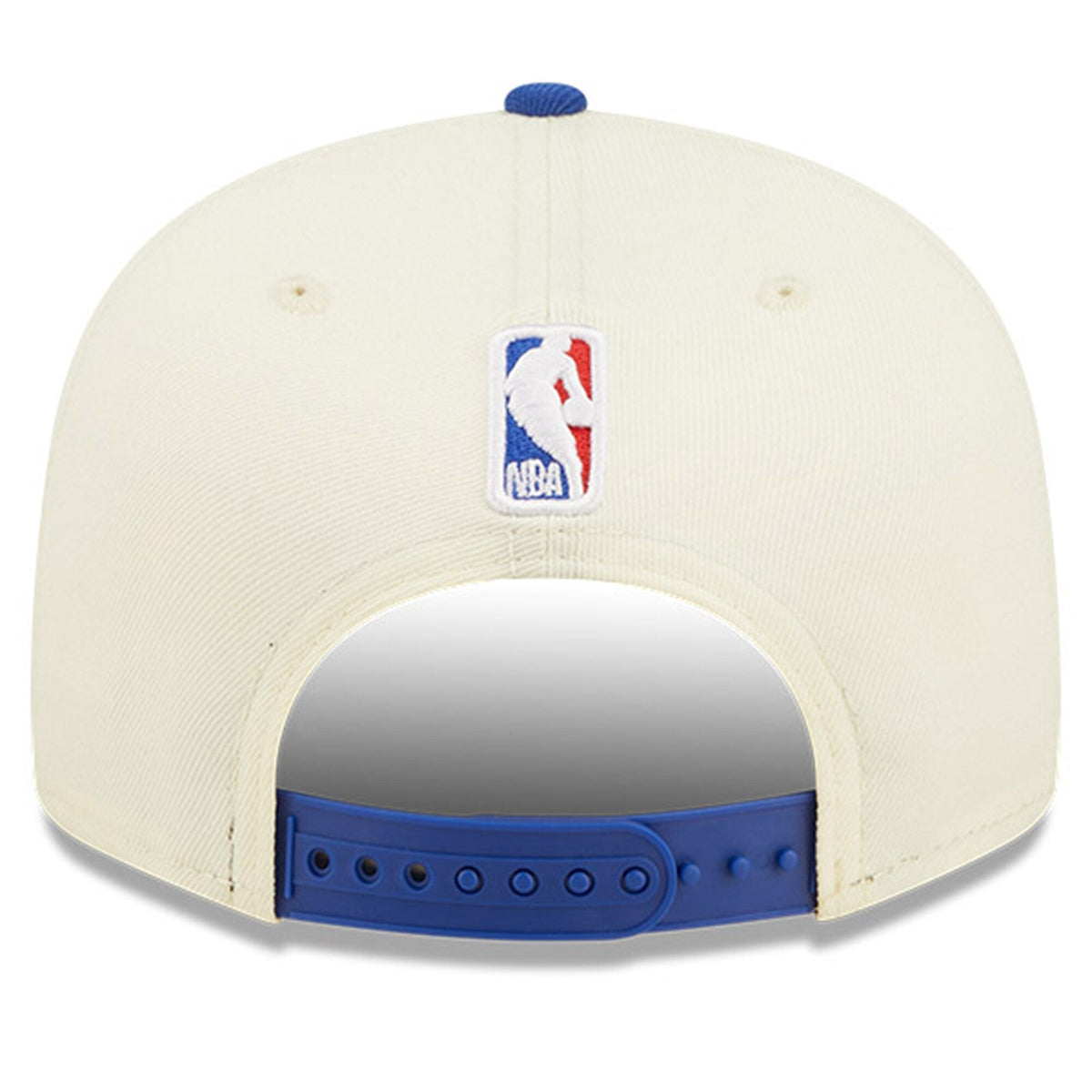 Golden State Warriors New Era 2022 NBA Draft 9FIFTY Snapback Adjustable Hat - Cream/Blue