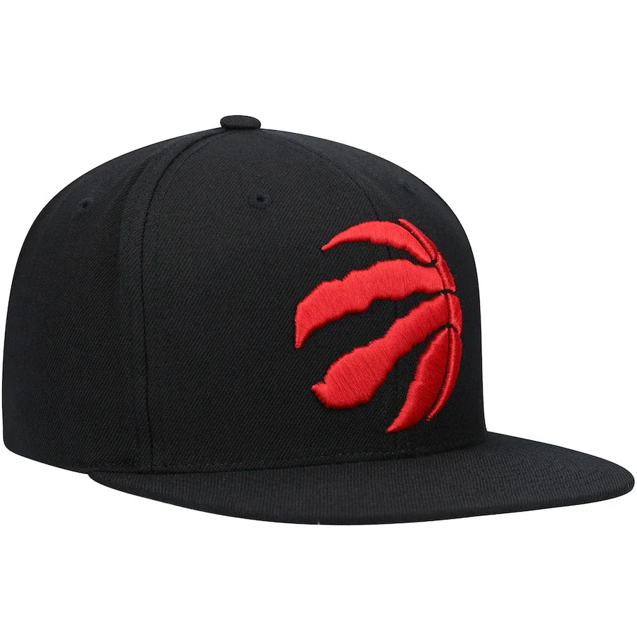 Men's Toronto Raptors NBA Core Basic Black Mitchell & Ness Snapback Hat