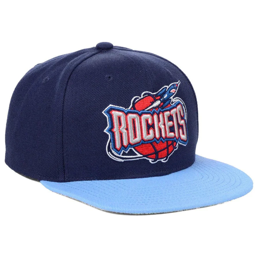 Men's Mitchell & Ness Houston Rockets Hardwood Classics 2 Tone Adjustable Snapback Hat