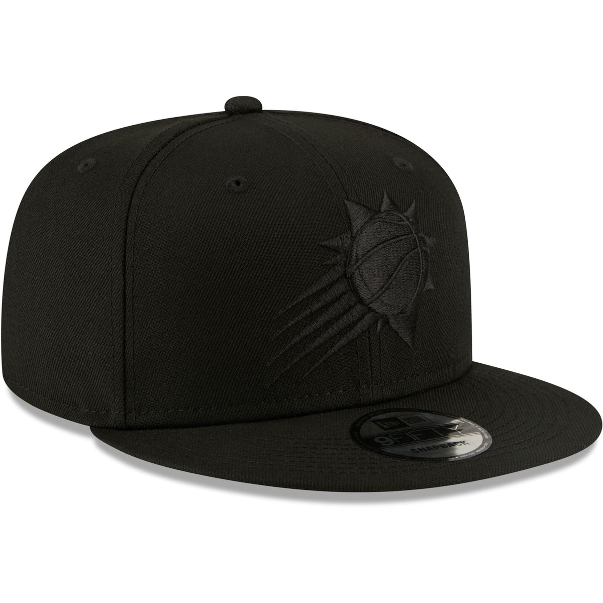 Men's Phoenix Suns New Era Black On Black Color Pack 9FIFTY Snapback Hat