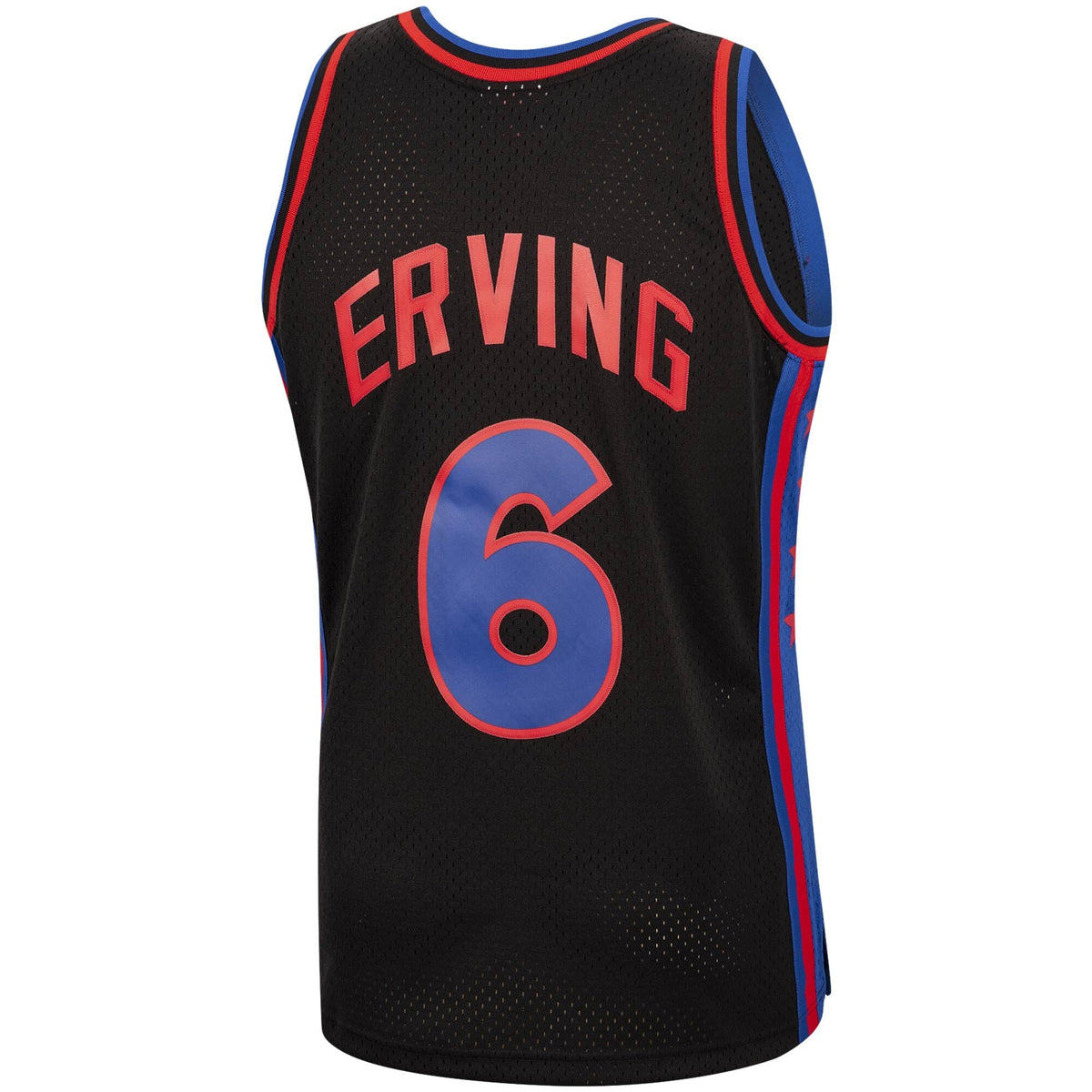 Men's Mitchell & Ness Julius Erving Black Philadelphia 76ers 1976-77 Hardwood Classics Reload Swingman Jersey