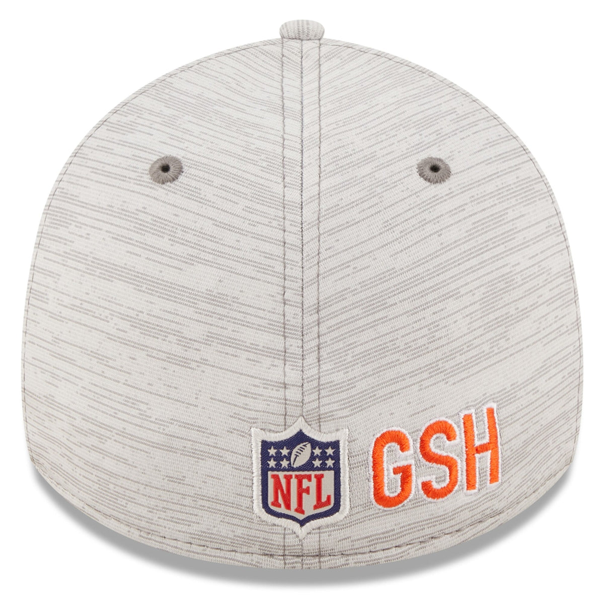 Men's Chicago Bears New Era Gray 2022 NFL Training Camp Official Coach Script 39THIRTY Flex Hat