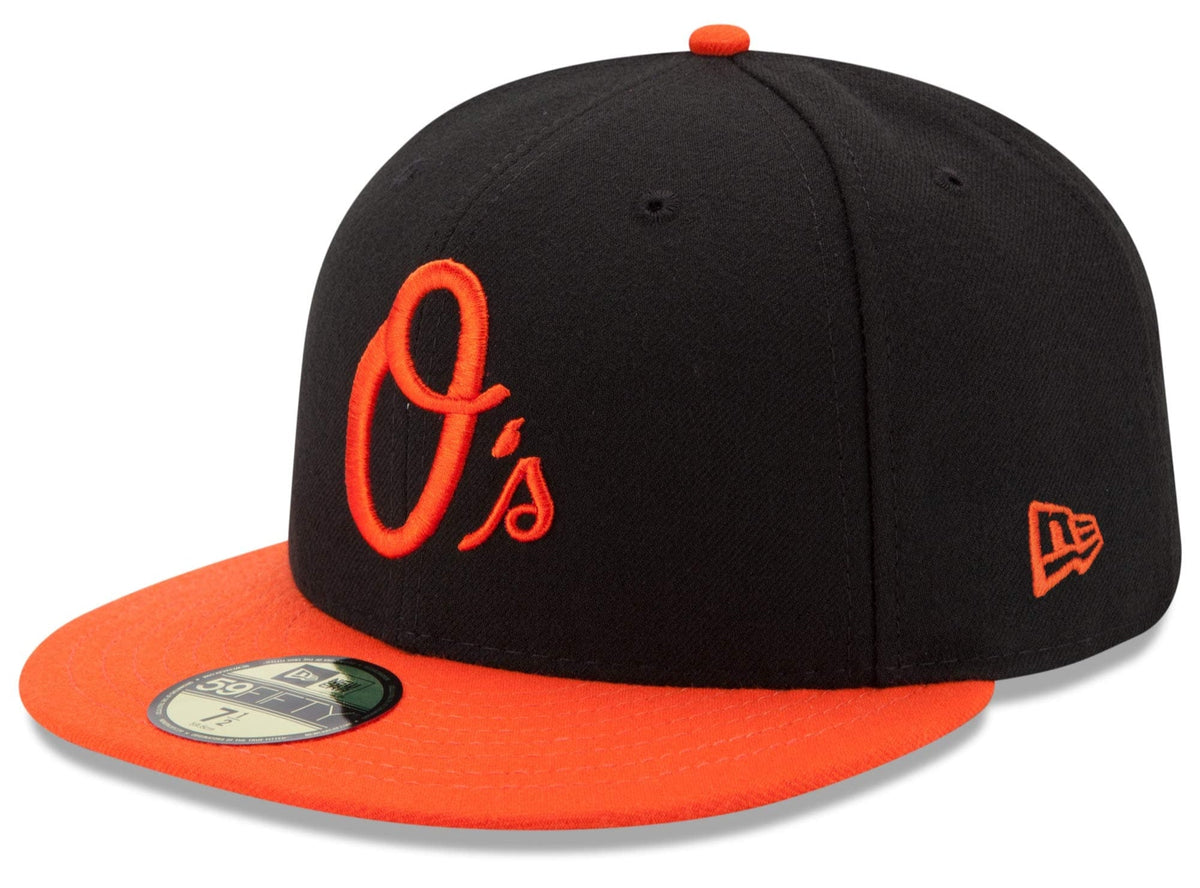 Men's Baltimore Orioles New Era Black/Orange Alternate Authentic Collection On Field 59FIFTY Performance Fitted Hat