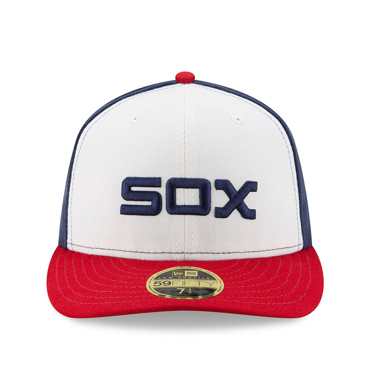 Men's Chicago White Sox New Era White/Red Alternate Authentic Collection On-Field Low Profile 59FIFTY Fitted Hat