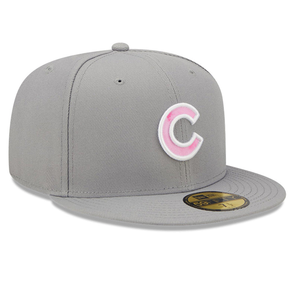 Chicago Cubs 2022 Mother's Day New Era Gray/ Pink Authentic Collection 59FIFTY Fitted Hat