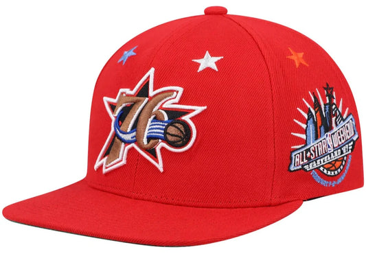 Philadelphia 76ers NBA 97 All Star Star HWC Green Mitchell & Ness Snapback Hat