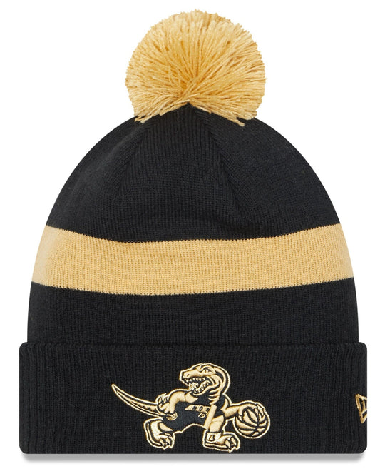 Toronto Raptors '21 NBA City Edition New Era Black Cuffed Knit Hat