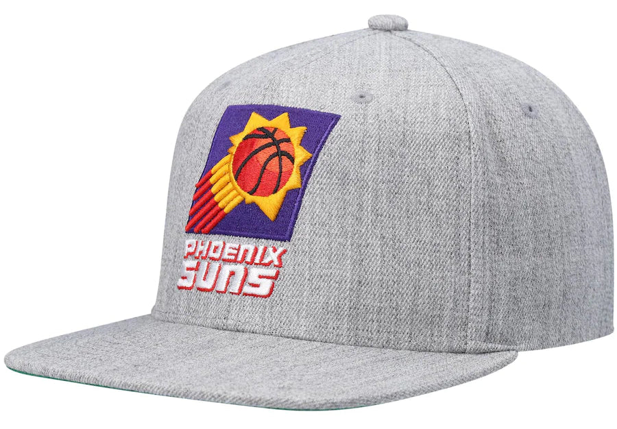 Phoenix Suns HWC Gray Heather 2.0 Mitchell & Ness Snapback Hat