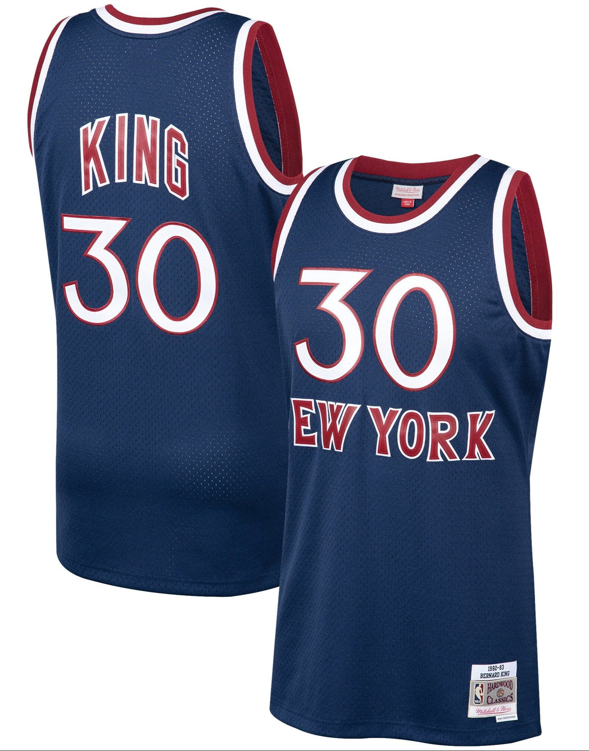 Men's Bernard King New York Knicks Mitchell & Ness 1982-83 Hardwood Classics Swingman Jersey - Navy