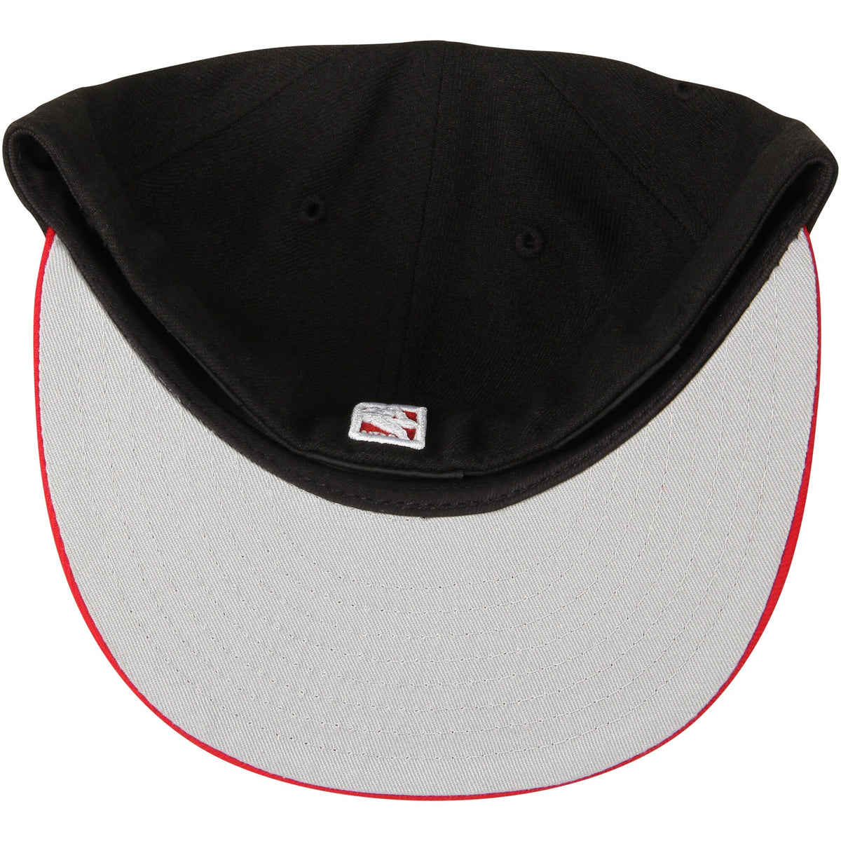 Men's Chicago Bulls New Era Black/Red Official Team Color 2Tone 59FIFTY Fitted Hat