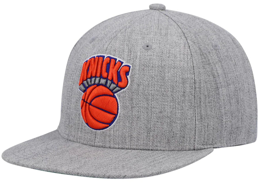 New York Knicks HWC Gray Heathered 2.0 Mitchell & Ness Snapback Hat