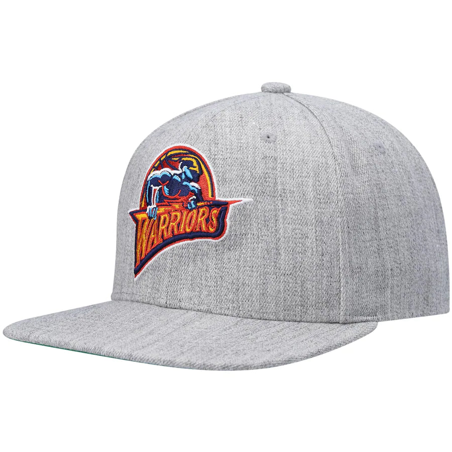 Golden State Warriors HWC Gray Heather 2.0 Mitchell & Ness Snapback Hat