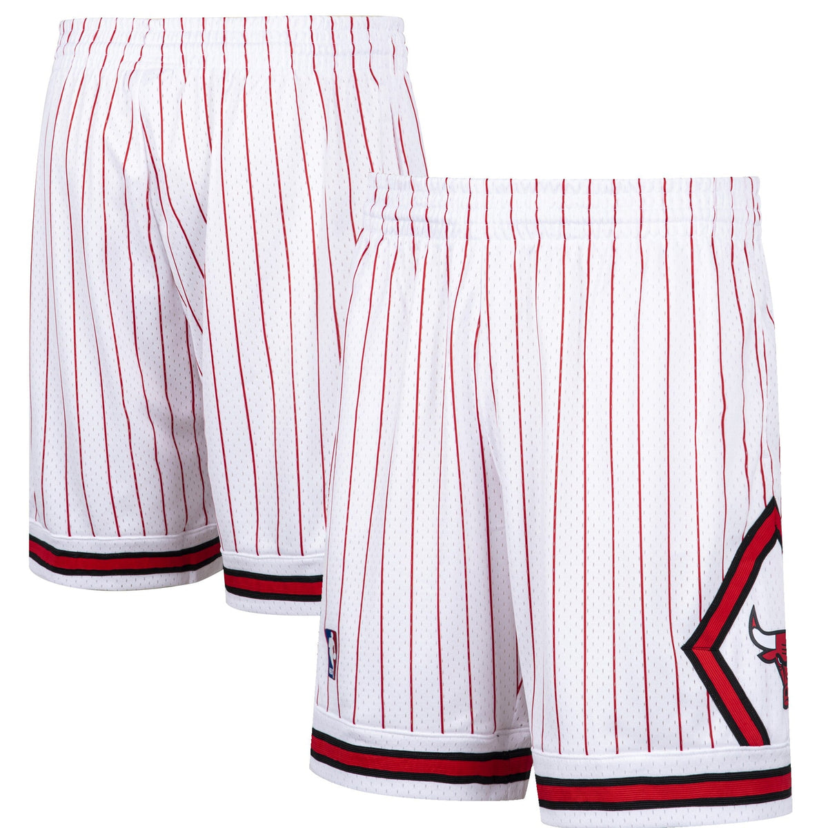 Men's Mitchell & Ness Chicago Bulls Hardwood Classic White Reload Swingman Shorts