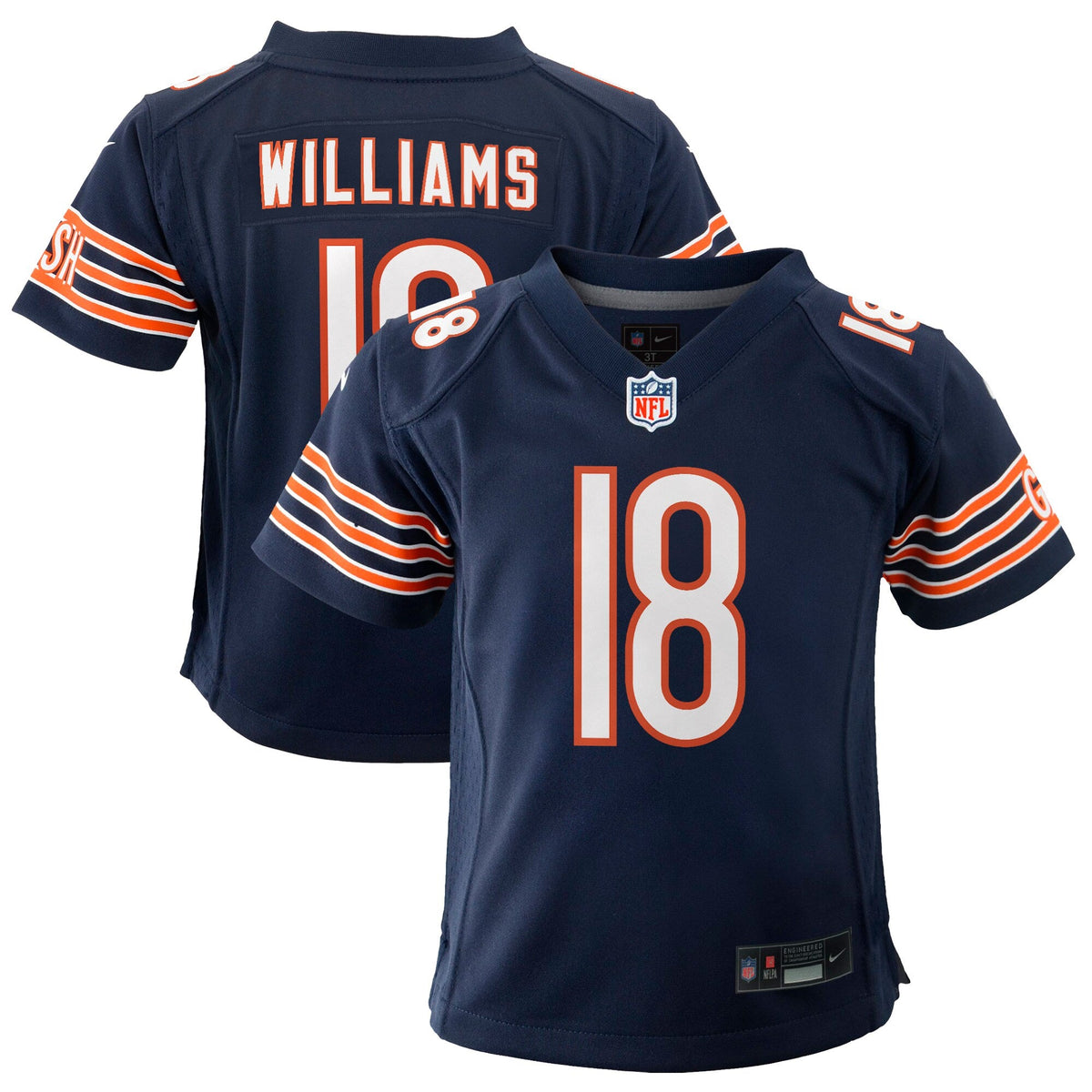 Preschool Caleb Williams Chicago Bears Navy Child Nike Game Jersey